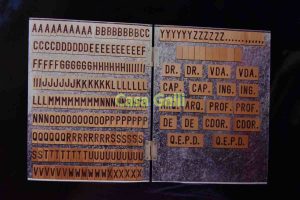 5001 y 5002 Letras para fúnerbres grabadas con y sin imán