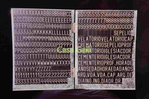5003 Letras grabadas para carteleras imantadas